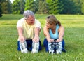 Seniors fitness Royalty Free Stock Photo