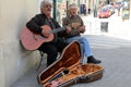 Seniors making street music in the capital city of Gozo