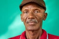 Seniors People Portrait Sad Old Black Man With Hat Royalty Free Stock Photo