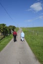 Seniors walkings Royalty Free Stock Photo