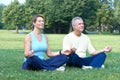 Seniors yoga Royalty Free Stock Photo