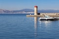 Senj - October 15,2017 : Landscape view town of Senj at port in Croatia