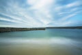 Sennen cove breakwater Royalty Free Stock Photo