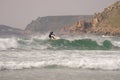 Sennen Cove surfers, cornwall, england Royalty Free Stock Photo