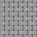 Sennit twist seamless vector pattern.