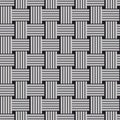 Sennit twist seamless vector pattern. Royalty Free Stock Photo