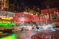 Senor Frogs Treasure Island Las Vegas at night Royalty Free Stock Photo