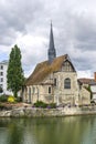 Sens - Church on the Yonne river