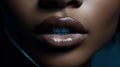 The smooth texture of her lips was like a dream created with Generative AI