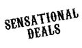 Sensational Deals rubber stamp Royalty Free Stock Photo