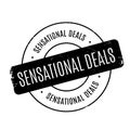 Sensational Deals rubber stamp Royalty Free Stock Photo