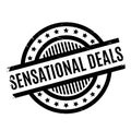 Sensational Deals rubber stamp Royalty Free Stock Photo