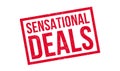 Sensational Deals rubber stamp Royalty Free Stock Photo