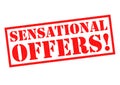 SENSATIONAL OFFERS! Rubber Stamp Royalty Free Stock Photo