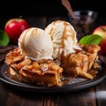 Sensational Sweet Symphony: Apple Pie Harmony with Luxurious Ice Cream