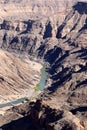 Sensational view of the Fish River Canyon - the second largest canyon in the world - Namibia Africa Royalty Free Stock Photo