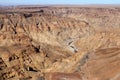 Sensational view of the Fish River Canyon - the second largest canyon in the world - Namibia Africa Royalty Free Stock Photo