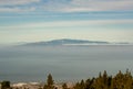 Sensational view from the mountain to the neighboring islands in the sea