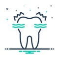 Mix icon for Sensitive, teeth and dental