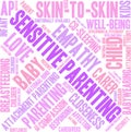 Sensitive Parenting Word Cloud Royalty Free Stock Photo