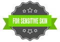 for sensitive skin label. for sensitive skin isolated seal. sticker. sign