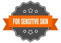 for sensitive skin label. for sensitive skin isolated seal. sticker. sign