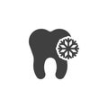 Sensitive teeth vector icon Royalty Free Stock Photo