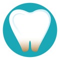 Sensitive tooth. Vector illustration decorative design Royalty Free Stock Photo
