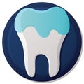 sensitive tooth. Vector illustration decorative design Royalty Free Stock Photo