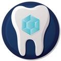 sensitive tooth. Vector illustration decorative design Royalty Free Stock Photo