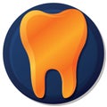 sensitive tooth. Vector illustration decorative design Royalty Free Stock Photo