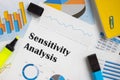 Sensitivity Analysis inscription on the page Royalty Free Stock Photo