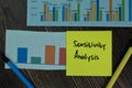 Sensitivity Analysis write on sticky notes isolated on office desk Royalty Free Stock Photo