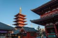 Senso-ji Temple in Asakusa in Tokyo Royalty Free Stock Photo