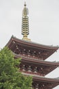 The Senso-ji Temple in Asakusa, Tokyo, Japan. The word means Kobunacho, a place which is located in Tokyo, Japan