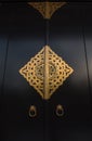 Senso-Ji temple door gold pattern, Japanese ancient , asakusa, tokyo, Japan Royalty Free Stock Photo