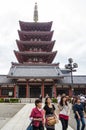 Senso-ji Temple pagoda