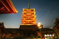 Senso-ji Temple's Pagoda, Asakusa, Tokyo, Japan