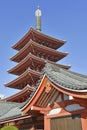 Sensoji Buddhist Temple in Asakusa, Tokyo, Japan Royalty Free Stock Photo