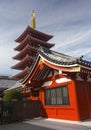 Sensoji Pagoda Buddhist Temple Asakusa Shrine Tokyo Japan Royalty Free Stock Photo