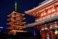 Sensoji Temple Asakusa Tokyo Japan Night scene Royalty Free Stock Photo