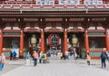 Sensoji temple. Sensoji is Tokyo's most famous and popular temple