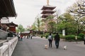 Sensoji temple. Sensoji is Tokyo's most famous and popular temple
