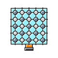 sensor array social robotics color icon vector illustration Royalty Free Stock Photo