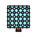 sensor array social robotics color icon vector illustration