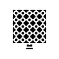 sensor array social robotics glyph icon vector illustration