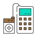 sensor calibration electronics icon color illustration