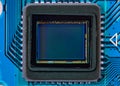 Sensor of a digital photo camera in detail - Macro photography of the sensor of a digital camera Royalty Free Stock Photo