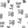 Sensor Electronic Tool Vector Seamless Pattern