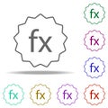 sensor size icon. Elements of photography in multi color style icons. Simple icon for websites, web design, mobile app, info